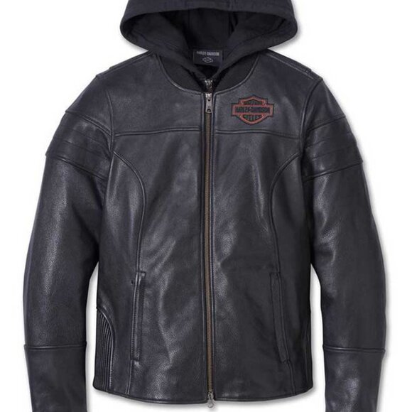 Harley-Davidson® Women's Miss Enthusiast 2.0 Leather 3-in-1 Jacket, Size Large - Picture 2 of 16